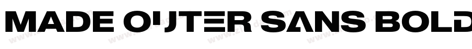 MADE Outer Sans Bold PERSONAL USE字体转换